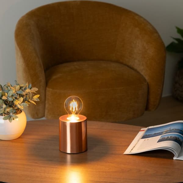 Lampfot "Saba" koppar H11cm - Atmosphera Inredningsdesigner