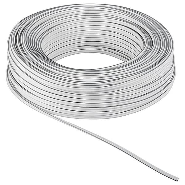 Högtalarkabel - GOOBAY - 50 m spole - 2 x 0,5 mm² - Vit