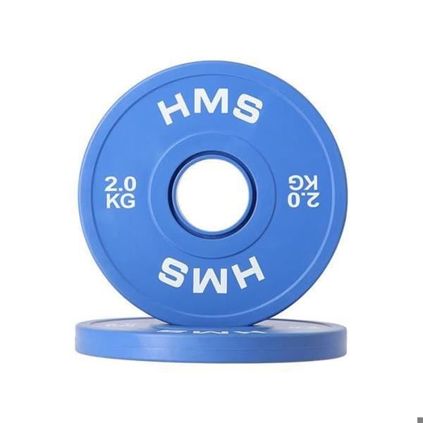 Viktskiva - HMS - CBRS20 - Stål och gummi - 2 kg - Lila