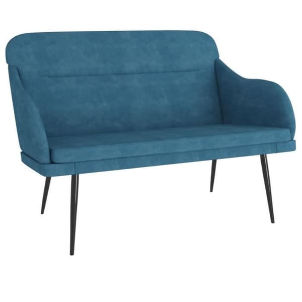 351453 vidaXL Blå Soffa 110x76x80 cm Sammet