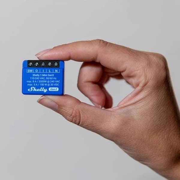 Elektriska strömbrytare Shelly SHELLY 1 MINI GEN3 Blå