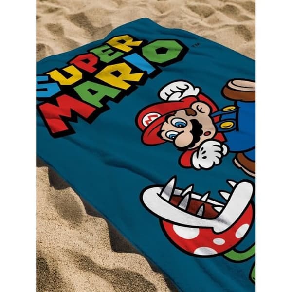Nintendo Super Mario Leaping 100 % bomullshandduk
