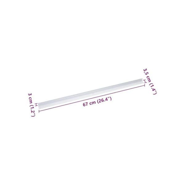 Aluminiumtrappa - vidaXL - Silver - 67x3.5x3 cm - Halkskydd - Rektangulär design - Inomhusbruk