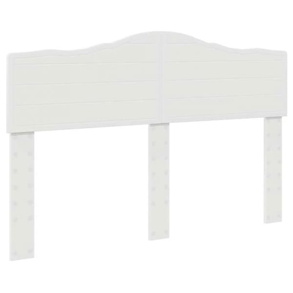 Sänggavel - VIDAXL - 150 cm - Blank vit - Ingenjörsträ - Modern design