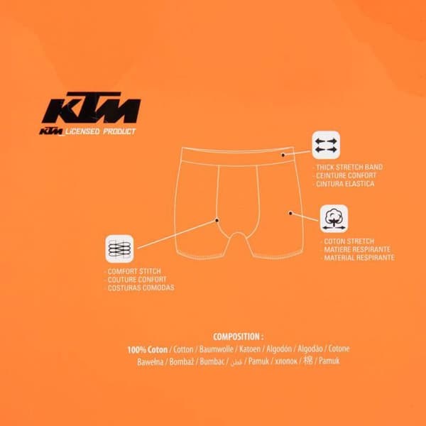 Ktm Boxer Man Kalsong Man - Svart (Pack av 4)
