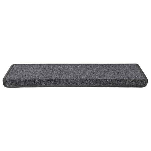 vidaXL Trappmatta 15 delar 65 x 21 x 4 cm Mörkgrå Rektangulär kant 326197