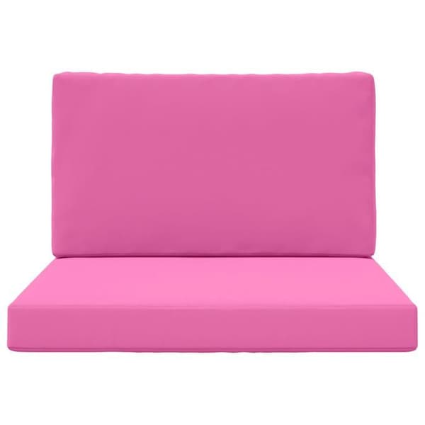 vidaXL Utomhussoffkudde 2 st Rosa Polyester, Modern skumkudde för utomhus 900844