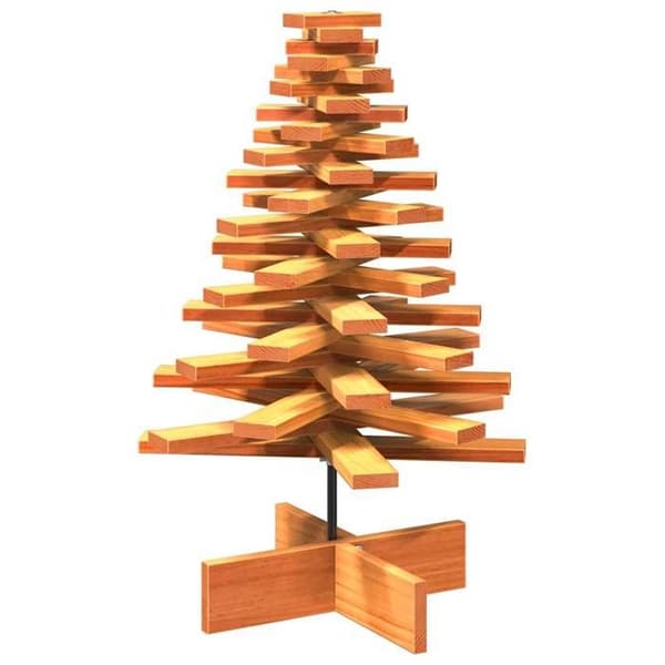 Juldekoration träjulgran vidaXL - Brun - 80 cm