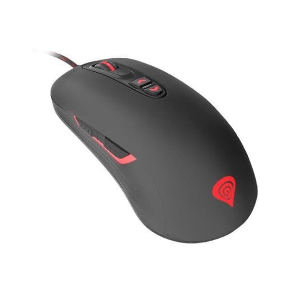 Natec Genesis Krypton 400 optisk mus - 7 knappar - USB-kabel - RGB LED-belysning