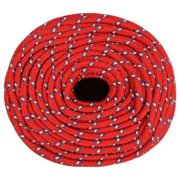 152391 vidaXL Båtrep Röd 6 mm 50 m Polypropen