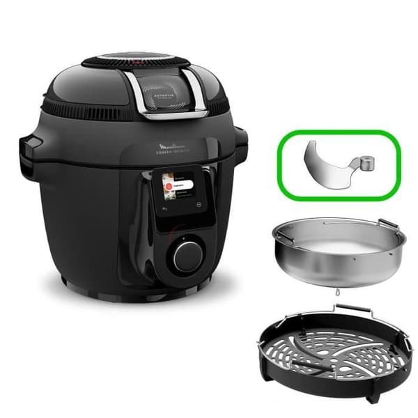 Multikokare - MOULINEX - CE9828F0 - Luftfritös och tryckkokare - 20 program - 6,5 L