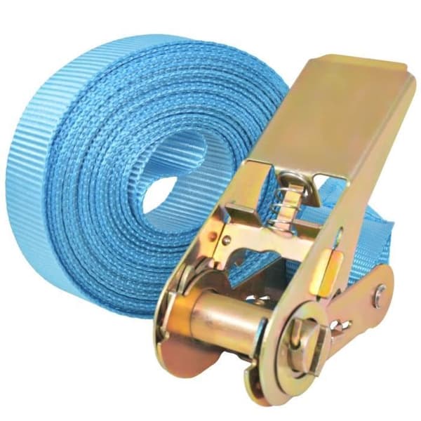 vidaXL Lastrem 4 st 0,8 ton 6 m x 25 mm Blå