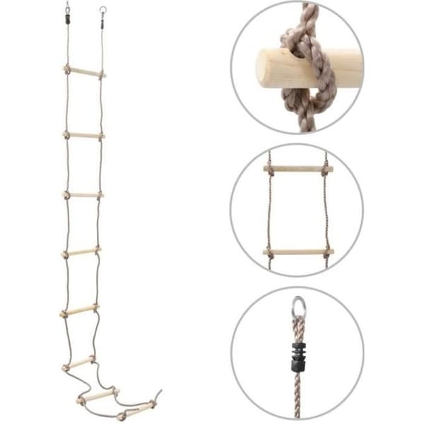 vidaXL Barns repstege 290 cm Trä
