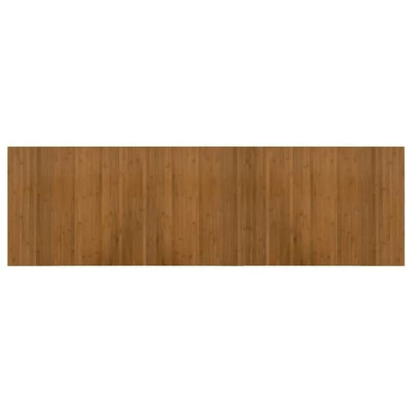 vidaXL Rektangulär matta brun 60x200 cm bambu 376716