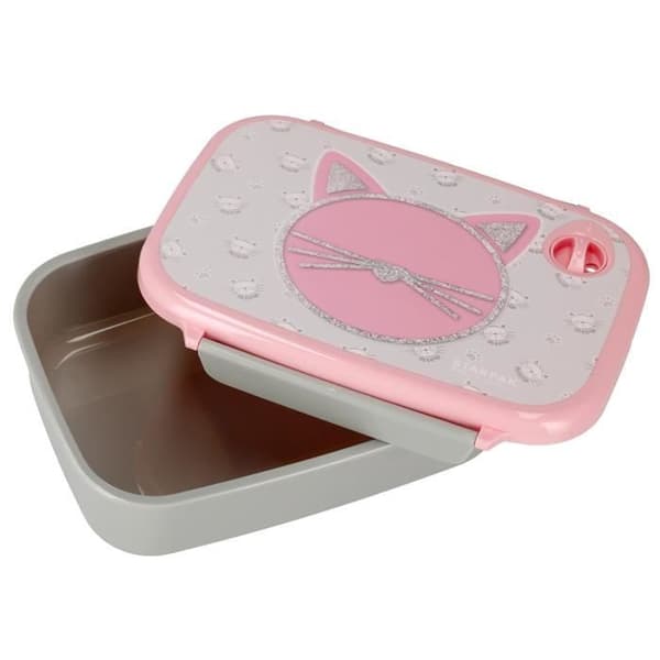 Frukostlåda, lunchlåda för smörgåsar Katt 17x14x6cm