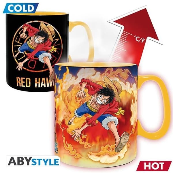 Mugg - ABYstyle - Färändring - 460 ml - Luffy & Sabo - Keramik