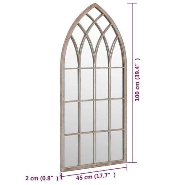vidaXL Trädgårdsspegel Sand 100x45cm, Strykjärn för utomhusbruk
