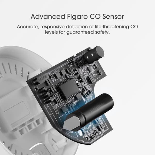 Trådlös X-Sense CO03D-W Kolfondetektor, Utbytbart Batteri