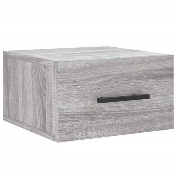 vidaXL Väggsängbord sonoma grå 35x35x20 cm 829880