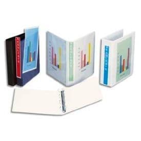 Mapp - Esselte - Anpassningsbar 3 sidor - Vit polypropylen - Rygg 4 cm - Pack av 10