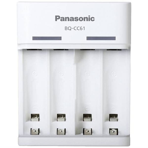Panasonic BQ-CC61 NiMH rund batteriladdare LR03 (AAA), LR6 (AA)