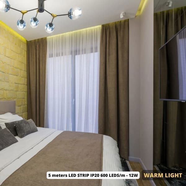 LED-remsa - JANDEI - B08CVJ2STD - 5 m - Varm vit 3000K - Självhäftande
