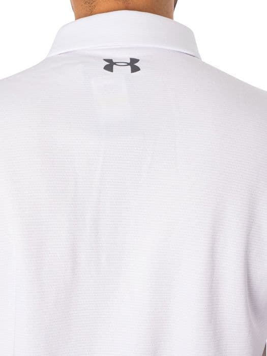 Polo - Under Armour - Tech - Vit - Herr - Korta ärmar