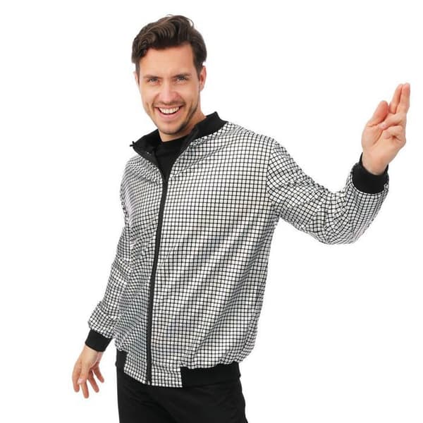 Discojacka - PTIT CLOWN - 24417 - Silver - L/XL - Vuxen