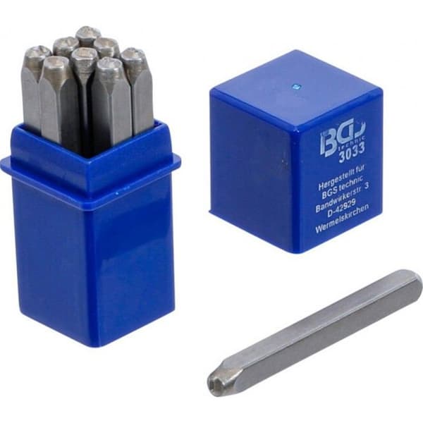 Slagnummer 3 mm - BGS Technic - Stämpling av stål och järn - DIN 1451