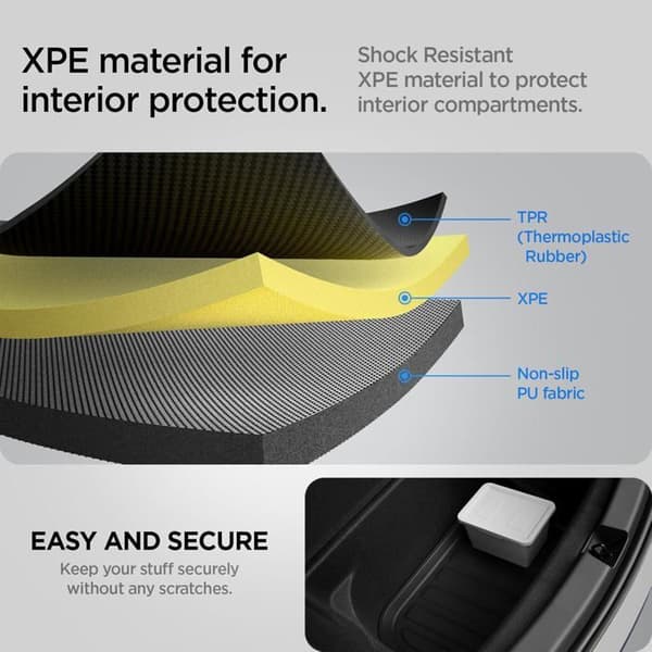 Förvaringsmatta - SPIGEN - Tesla Model Y (~2024) - Vattentät - Stötsäker - XPE