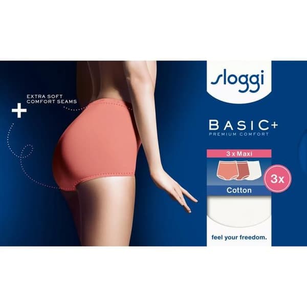 Sloggi Basic+ Maxi damunderkläder (x3)