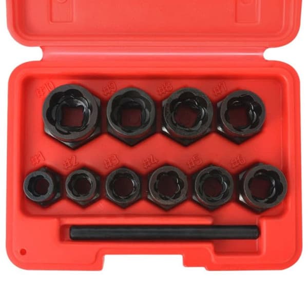 vidaXL Skadad Bult/Mutter Extractor Kit Stål 11 st