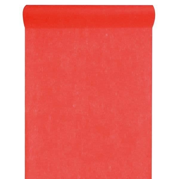 Bordslöpare - LÅNG - Röd - 25 meter - Non-woven tyg