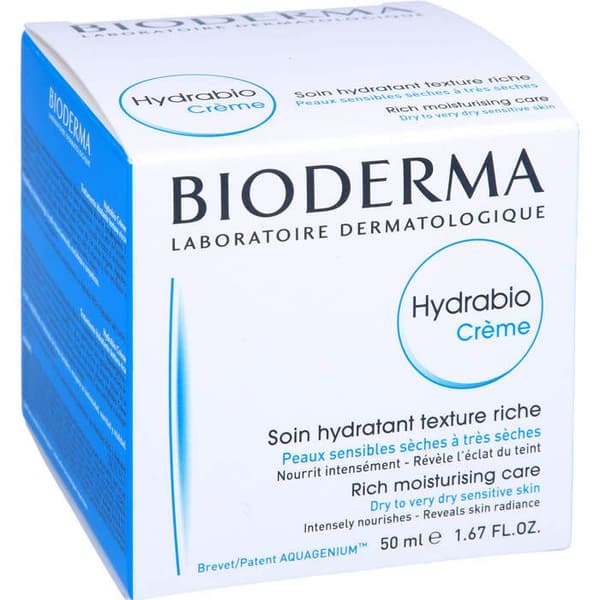 Fuktighetskräm - BIODERMA - Hydrabio - 50ml - Känslig hud - Parfymfri