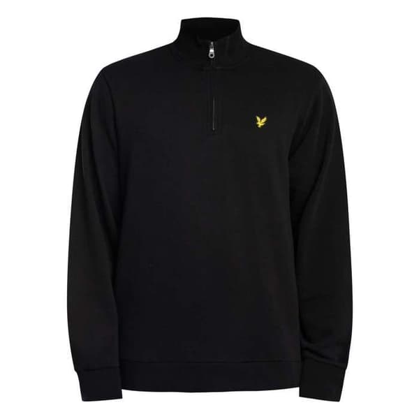 Sweatshirt Bouclé Med Kvart Zip - Lyle & Scott