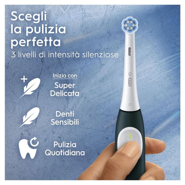 Elektrisk Tandborste - ORAL-B - iO2 - Skogsgrön - Uppladdningsbar - Trycksensor
