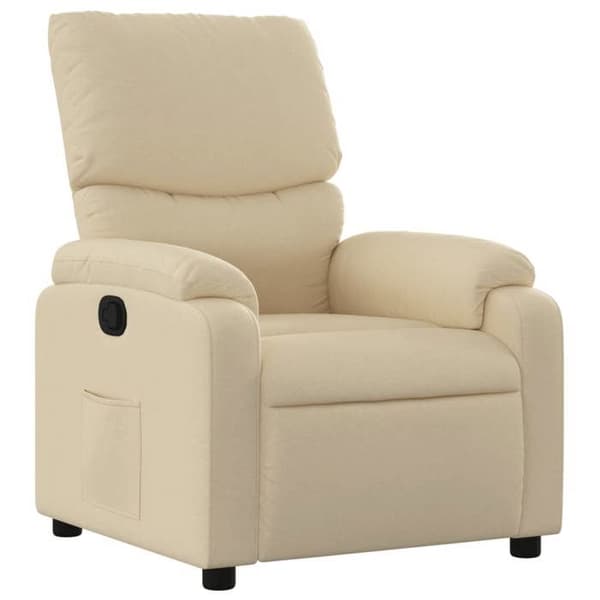 vidaXL Fåtölj i crème tyg 3205683