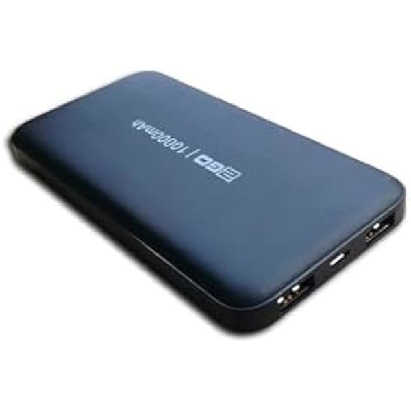 Powerbank - 2GO - Basic - 10000 mAh - 2 USB-portar - Micro USB-kabel ingår