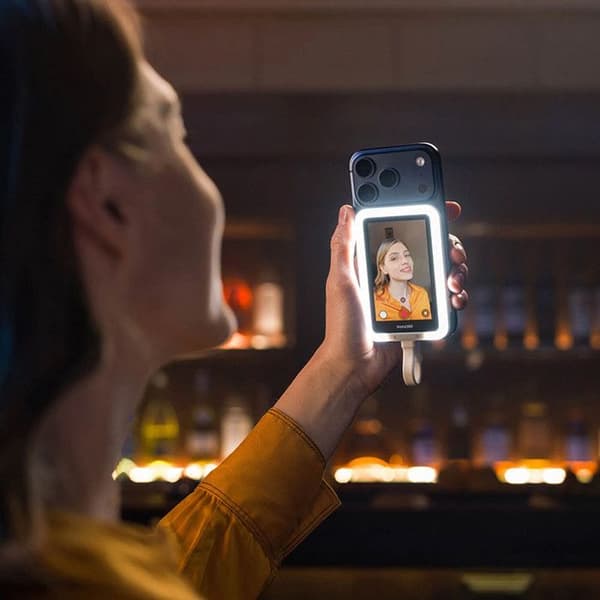 INSTA360 Skärm Snap Selfie med ljus