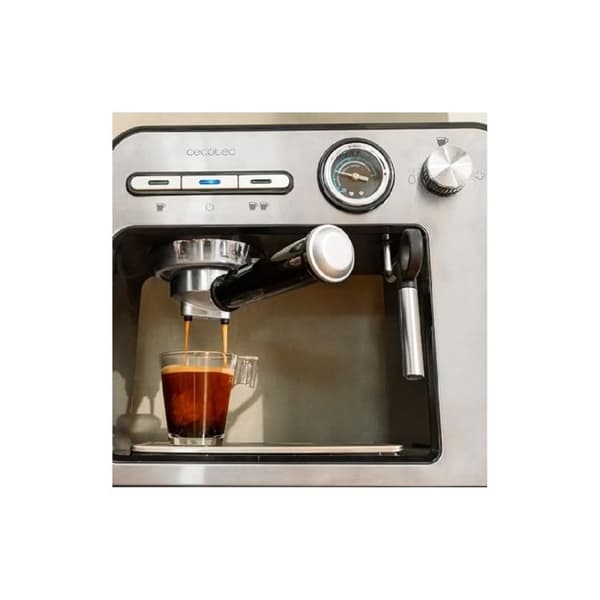 Cecotec Espressomaskin Power Espresso 20 Square Pro, 1450 W, 20 bar, Thermoblock, Ångspruta, 2 koppar kaffe