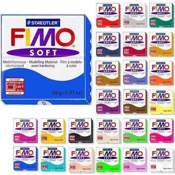 Fimo Soft Startpaket 12 x 56g Multicolor Block av Steadtler