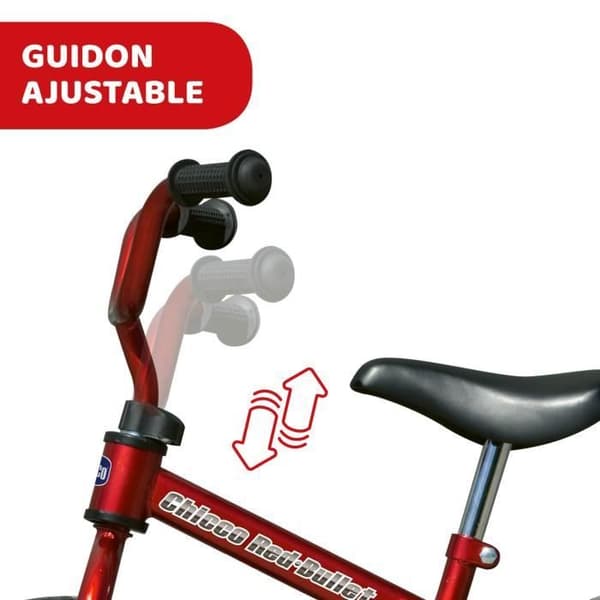 CHICCO Löpcykel Röd 10 tum 2/5 år
