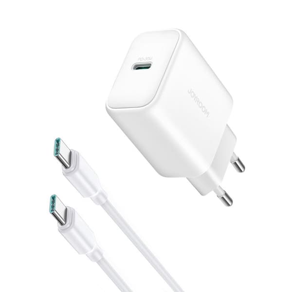 USB-C PD 30 W QC SFC väggladdare + 1 m USB-C-kabel - Vit