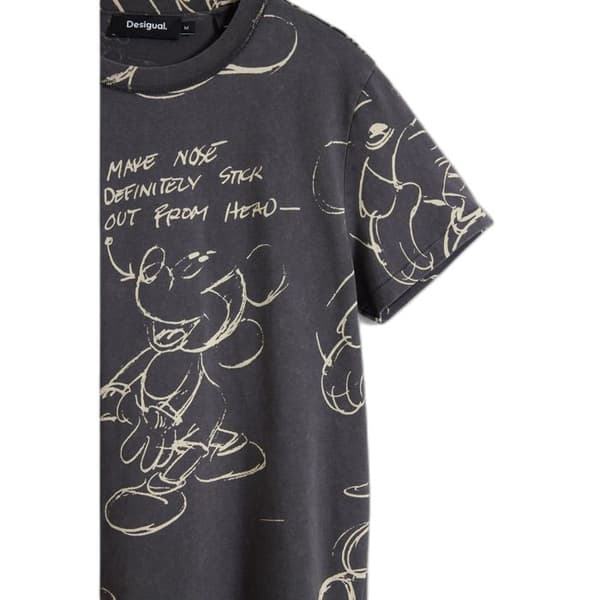 T-shirt dam Desigual Mickey Sketch
