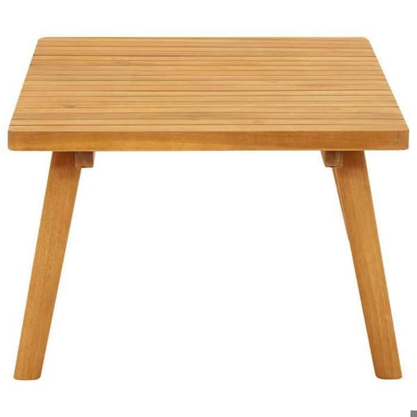 vidaXL Trädgårdssoffbord 90x55x35 cm Solid akaciaträ 46675
