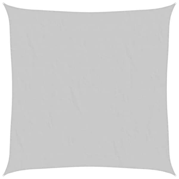 vidaXL Ljusgrå skuggduk 7x7 m 100% polyester oxford 4000407