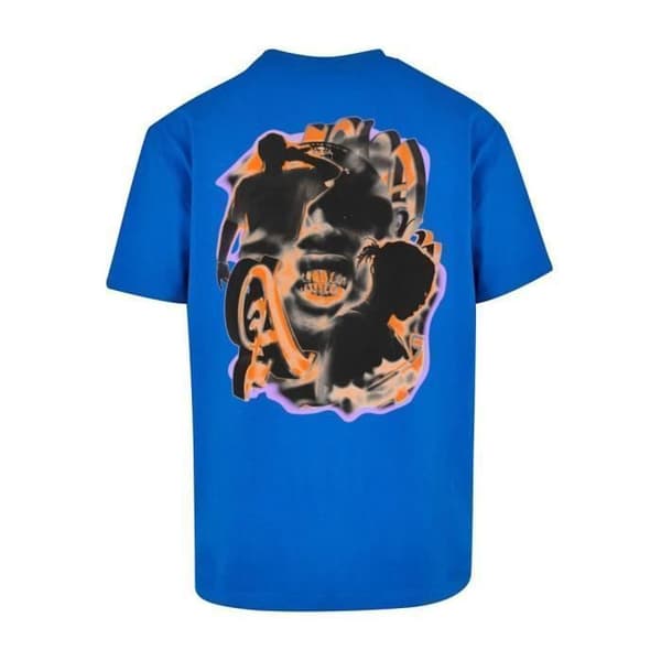 Oversized t-shirt - Upscale Studios - Hustle - Ljusblå - Herr - 100 % bomull