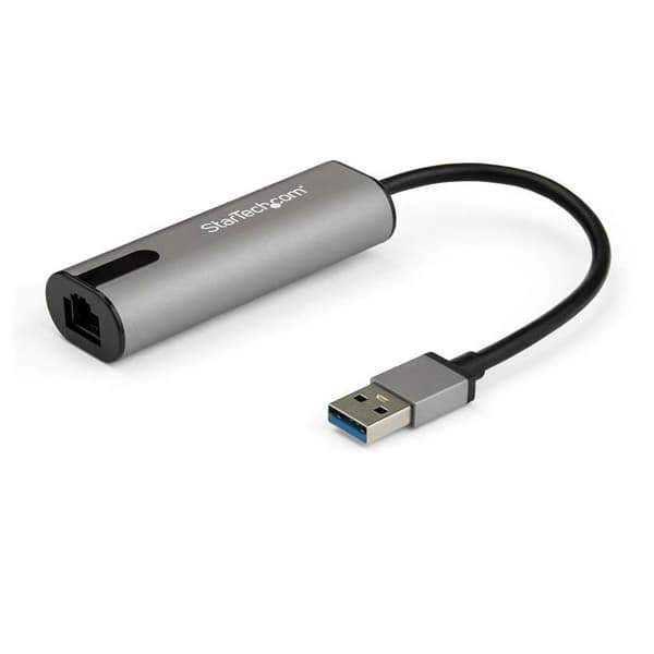 Externt USB 3.0 nätverkskort - StarTech - US2GA30 - 2,5 Gigabit Ethernet - 5000 Mbit/s - Svart, Grå