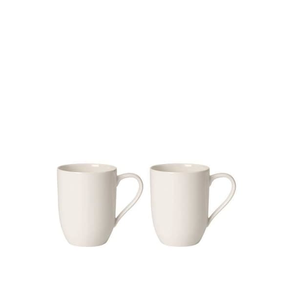 Kaffeebecher - Villeroy & Boch - For Me - 2 stycken - Porslin - Vit