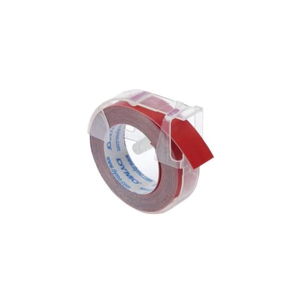 DYMO 3D Ribbons - Blank finish - 9mm x 3m - Röd